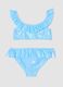 Blue stretch bikini with frills_1