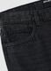 Slim fit pure black cotton jeans_5