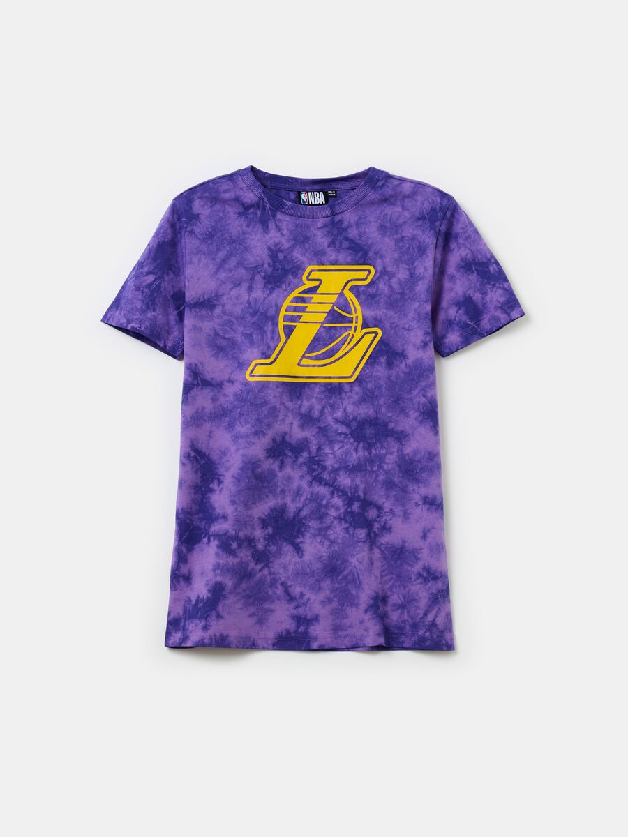 NBA Los Angeles Lakers tie-dye T-shirt_0