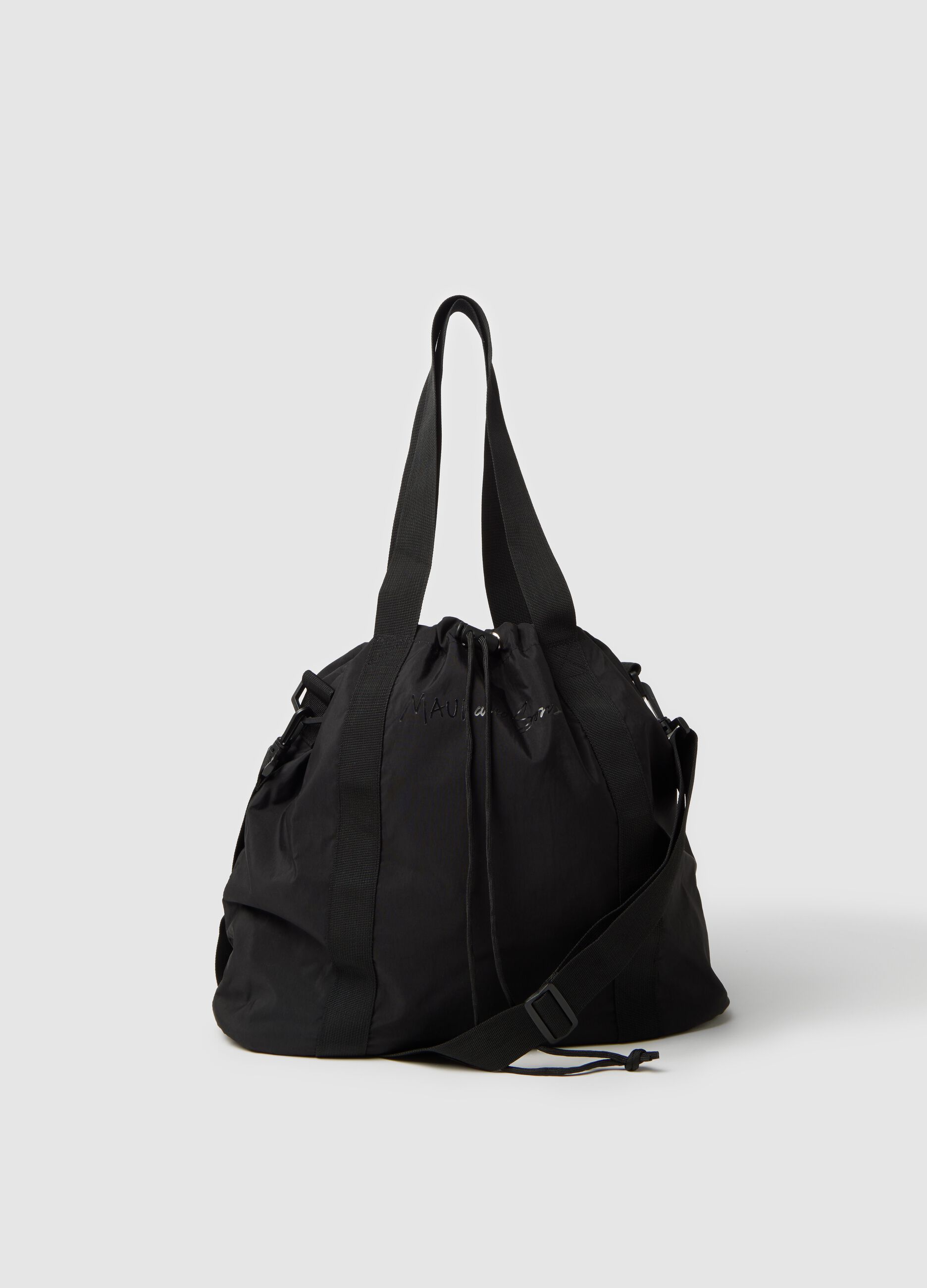 Maui Oversized Black Nylon Bag