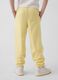 Boys' Regular Fit Yellow Cotton Blend Jogger Trousers_2