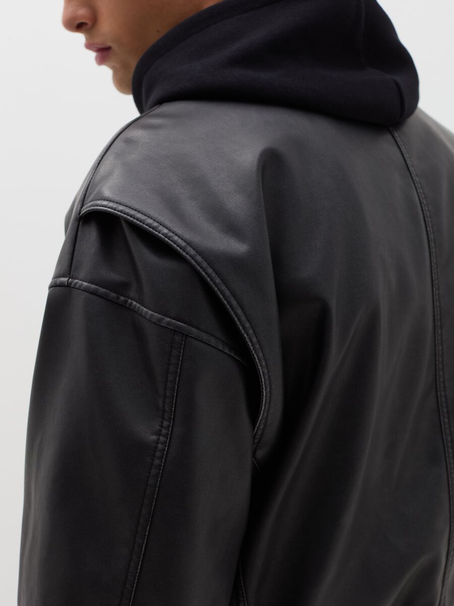 Bomber biker effetto lucido_3