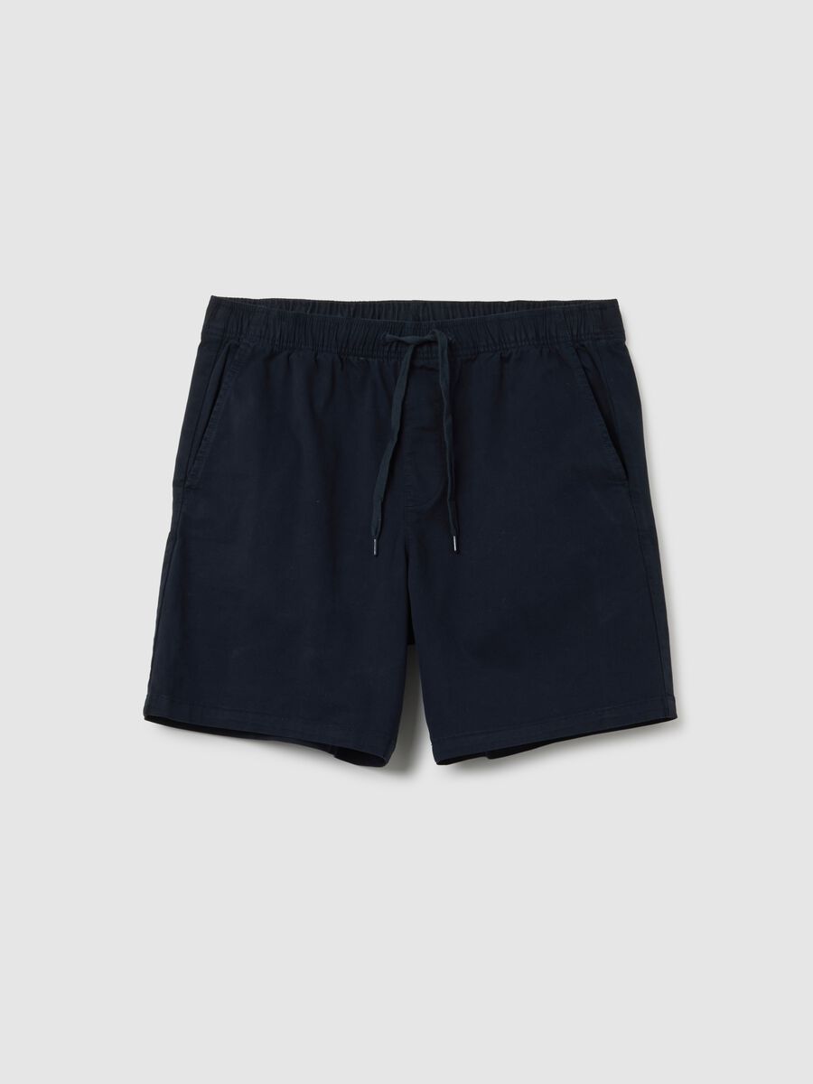 Stretch cotton Bermuda joggers_0