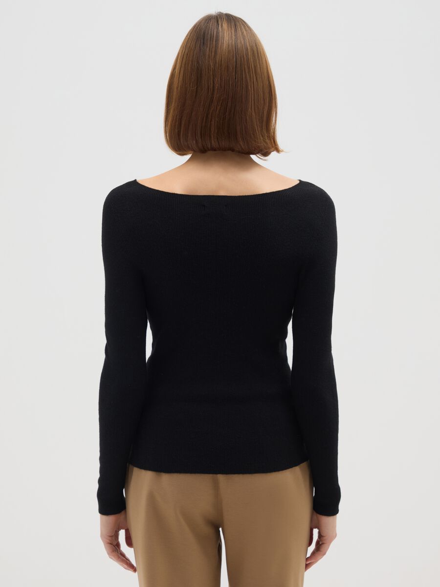 Maglione nero regular fit_2