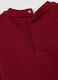 Children's oversized pure cotton red sweatshirt with print and crew neck_3
