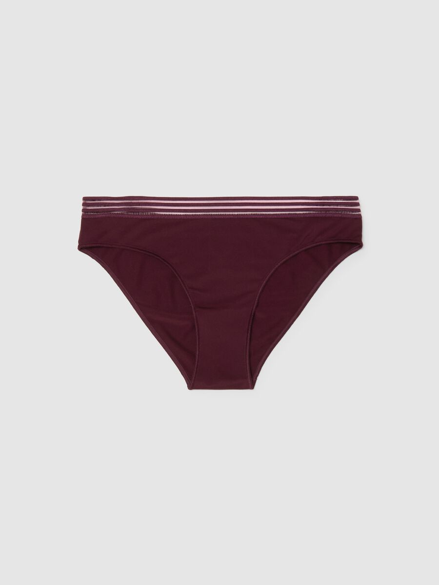 Slip in tessuto elasticizzato rosso regular fit_4