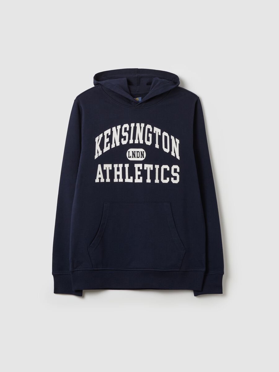 French terry sweatshirt with hood and print_3