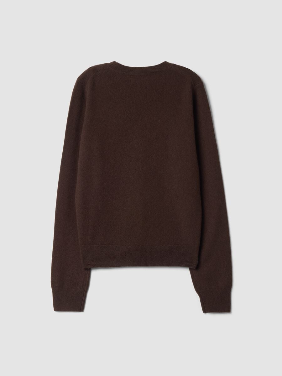 Brown pure cashmere crew-neck jumper_2
