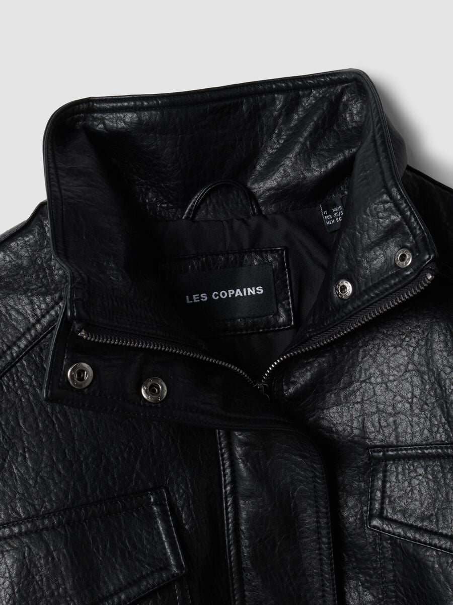 Black viscose-blend jacket with zip_5