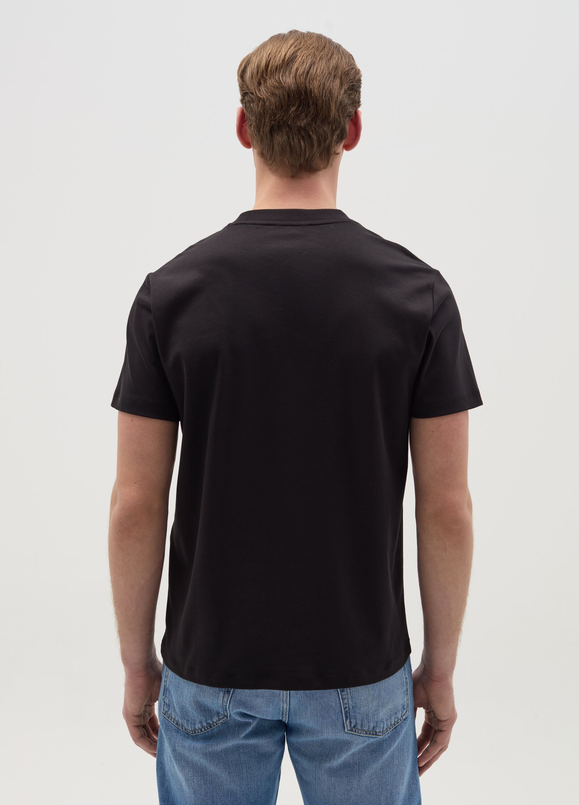 Regular-fit T-shirt with round neck