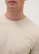 Beige long-sleeve stretch cotton regular fit t-shirt_3