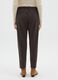 Brown trousers with elasticated waist and drawstring_2
