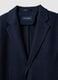 Slim fit blue stretch cotton blazer_1