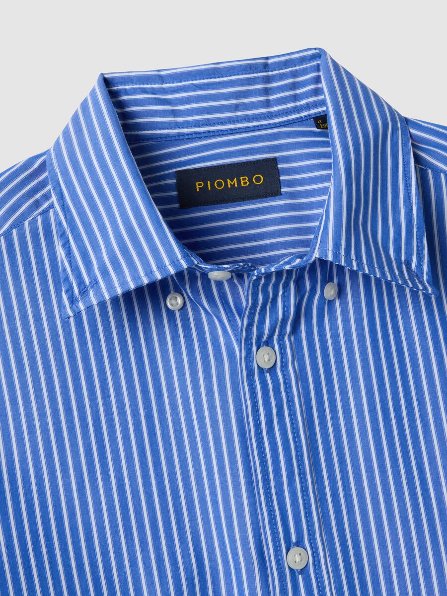 Regular fit multicolor striped pure cotton shirt_5