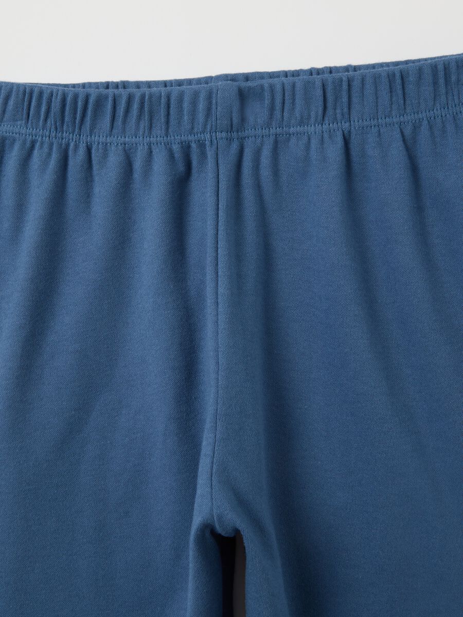 Children's pyjamas in pure blue cotton_3