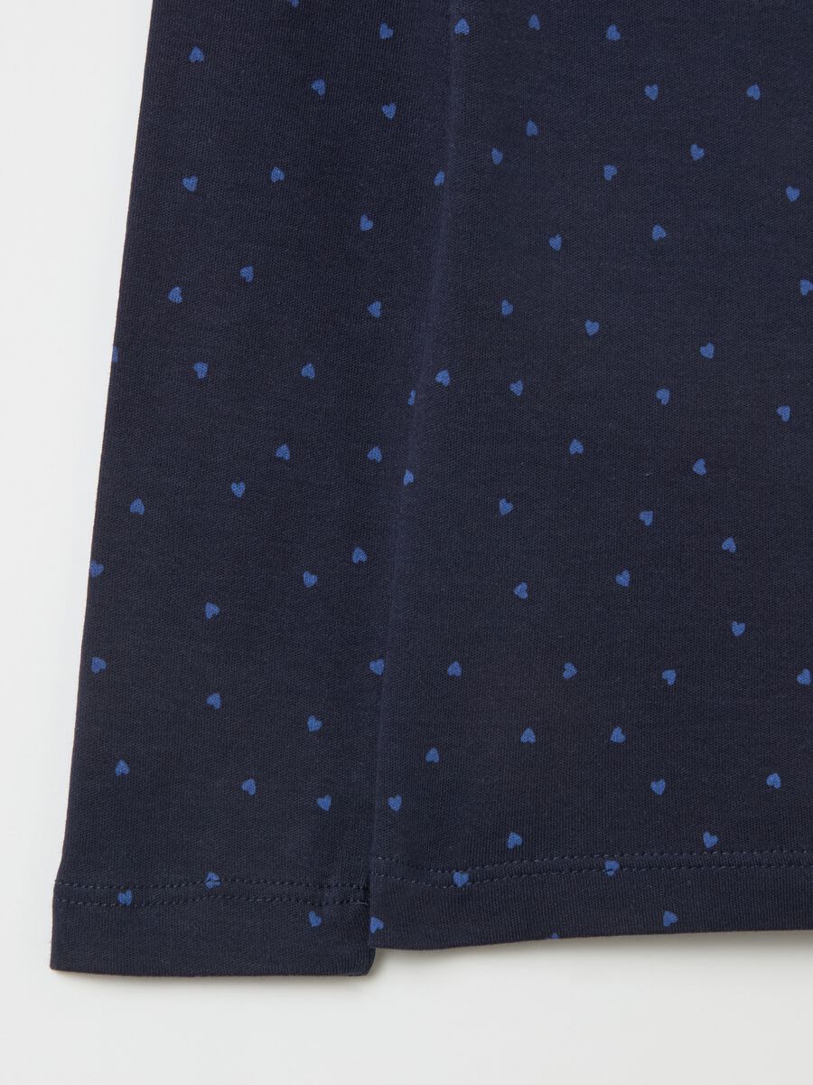 T-shirt with high neck and all-over print_3
