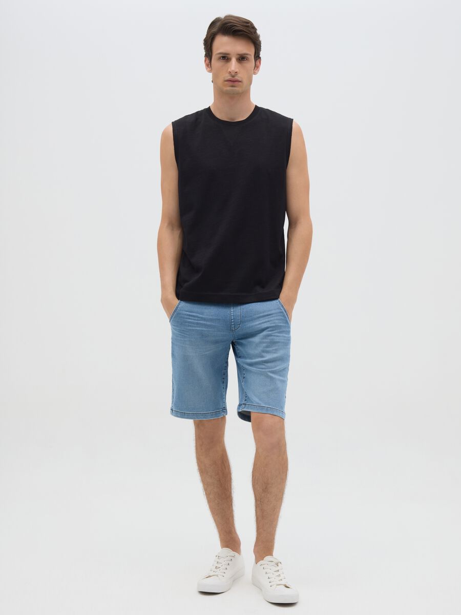 Men's Regular Fit Denim Shorts_0