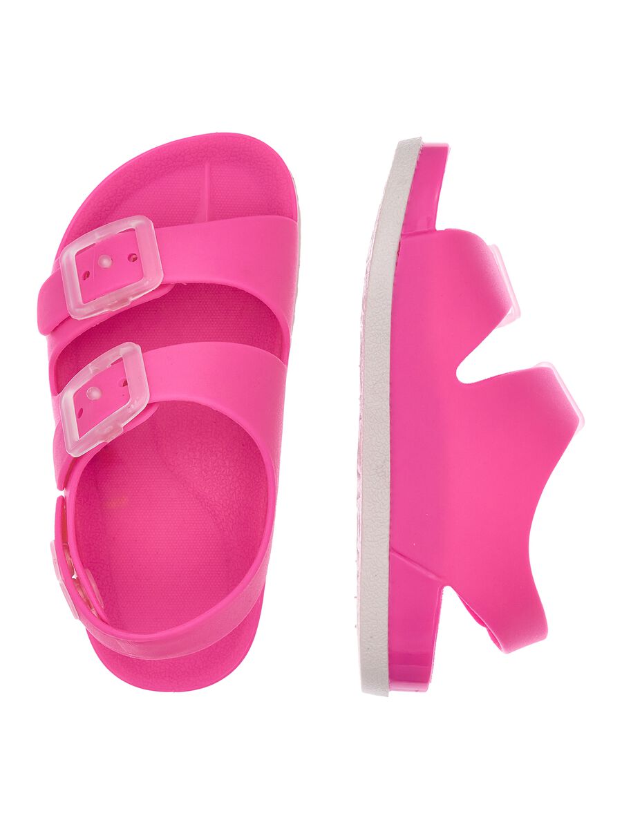 Girls' pink sandals with adjustable closure_1