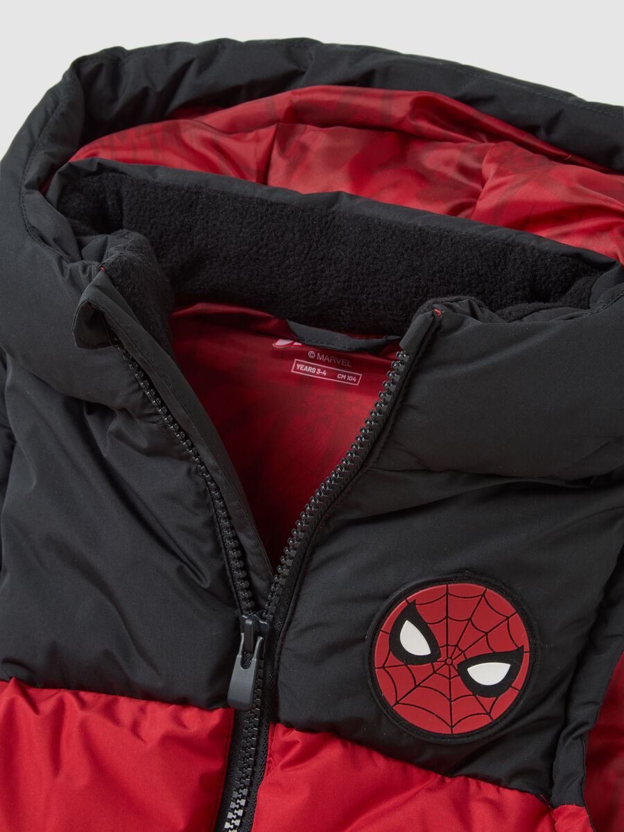 Regular fit children's red gilet with Spider-Man print_2
