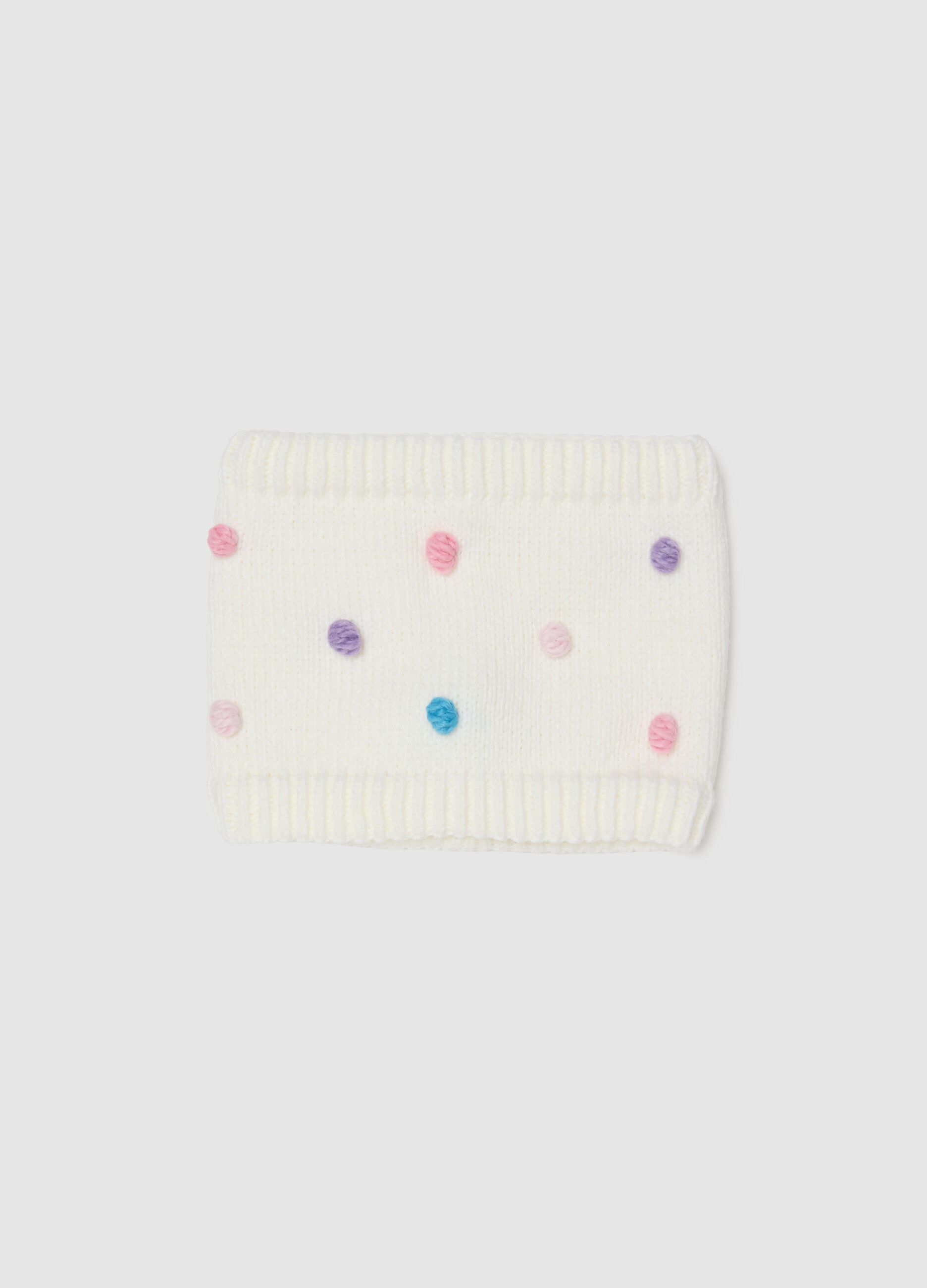 White girl's neck warmer