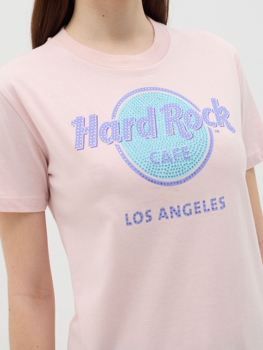 T-shirt with Hard Rock Cafè Los Angeles print with diamantés_2
