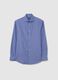 Blue Regular Fit Cotton Blend Shirt_0