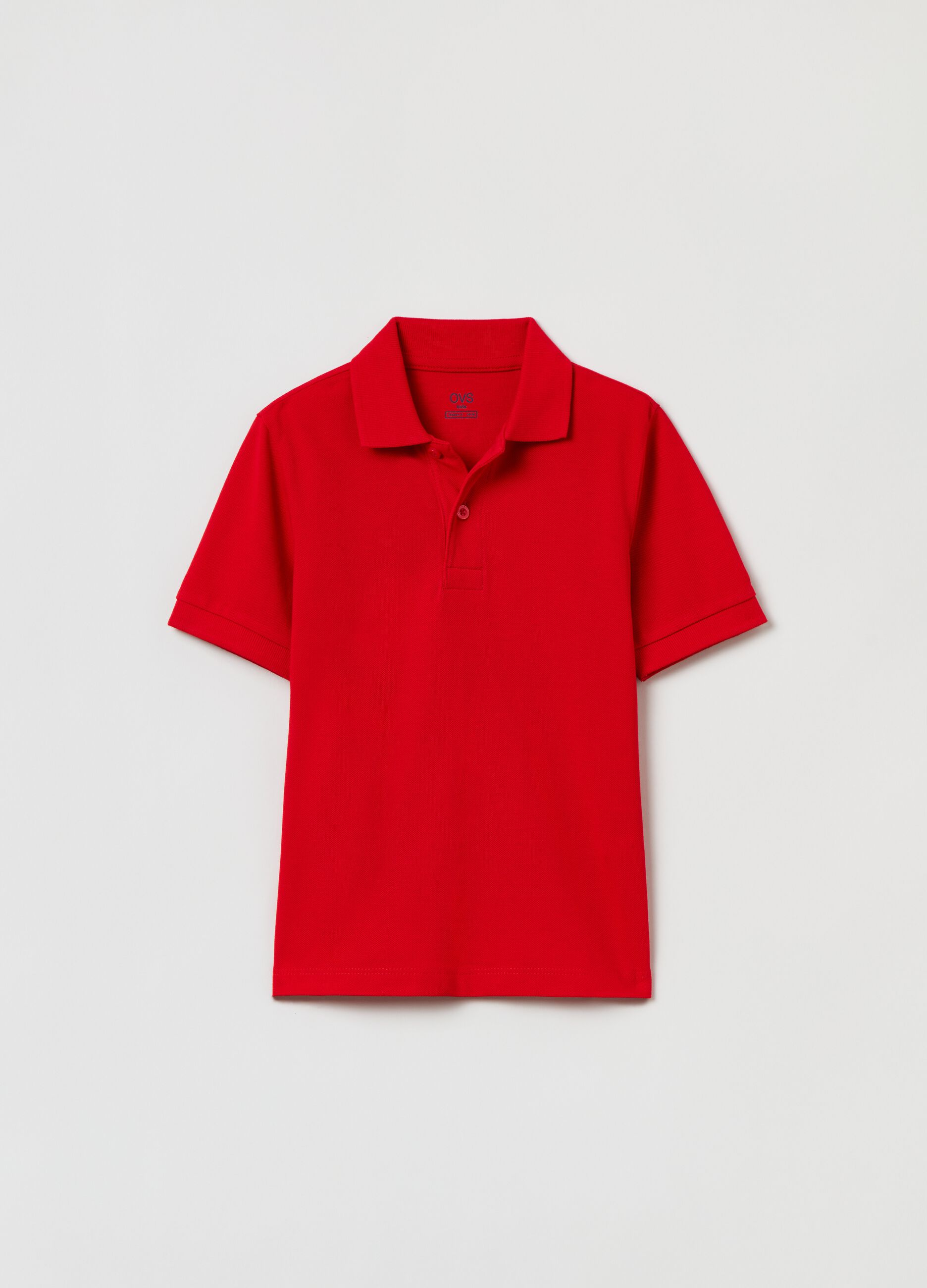 Solid colour piquet polo shirt