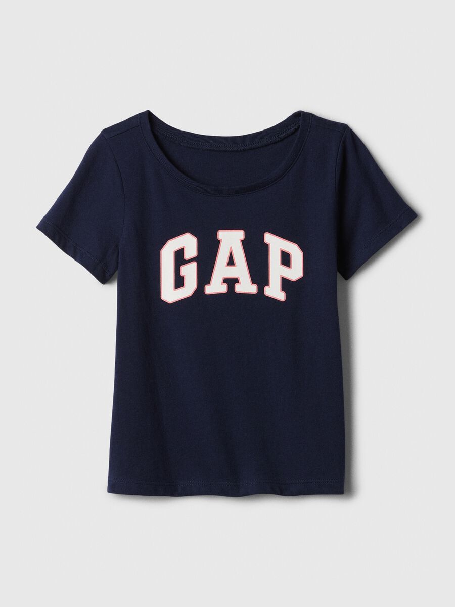 T-shirt a maniche corte in cotone con logo GAP_0