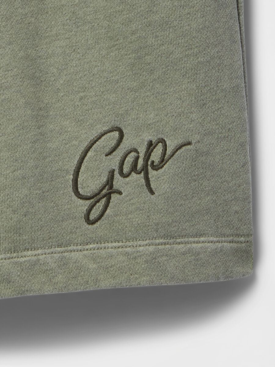 Green Shorts in Cotton and Polyester Blend Gap_4