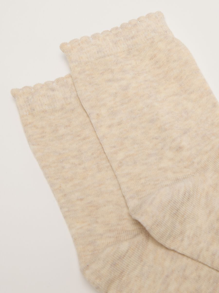 Multicolour beige sock twin pack with animal prints_1
