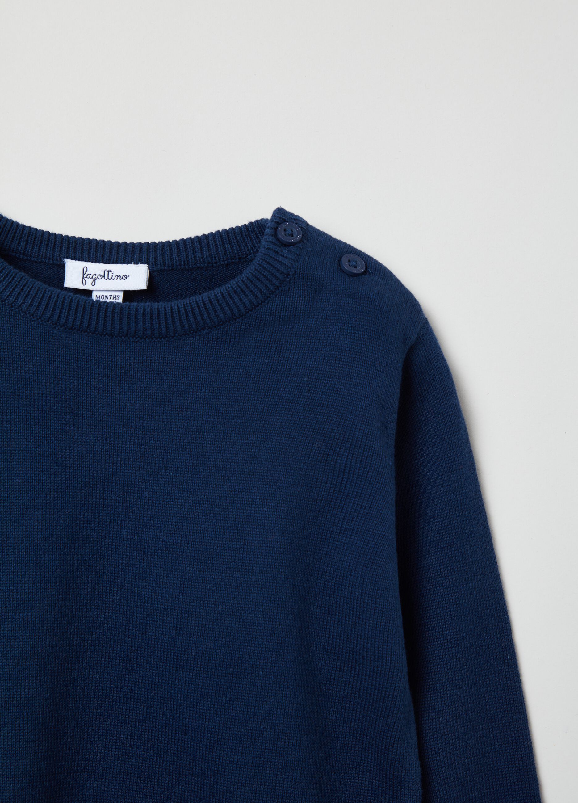 Pullover in cotone tinta unita_2