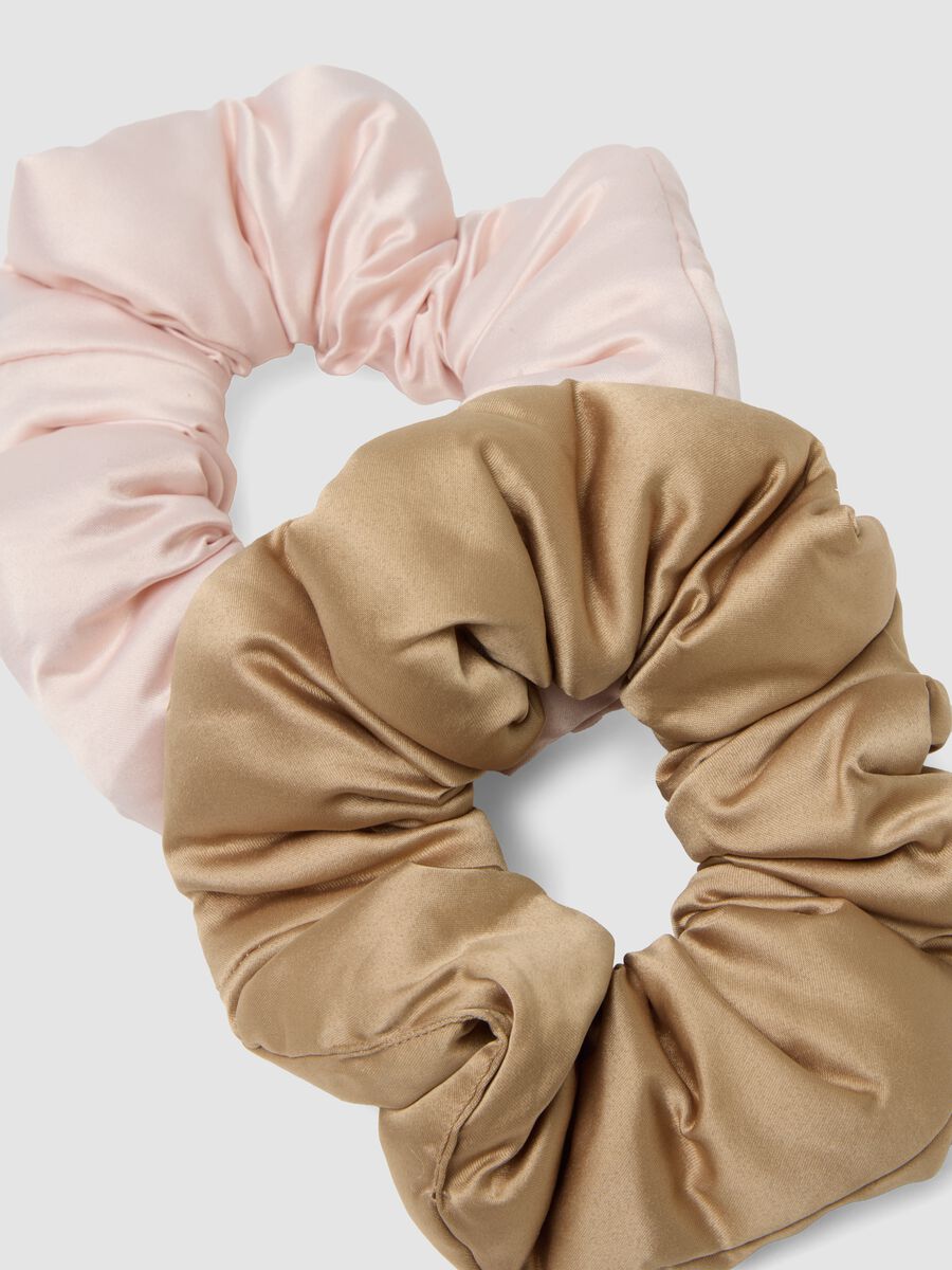 SINCERELY HAIR Feather-soft hair ties 2 pezzi XL Pink & Mocha_1