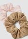 SINCERELY HAIR Feather-soft hair ties 2 pezzi XL Pink & Mocha_1