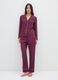 Purple pyjama trousers with elastic waistband_0