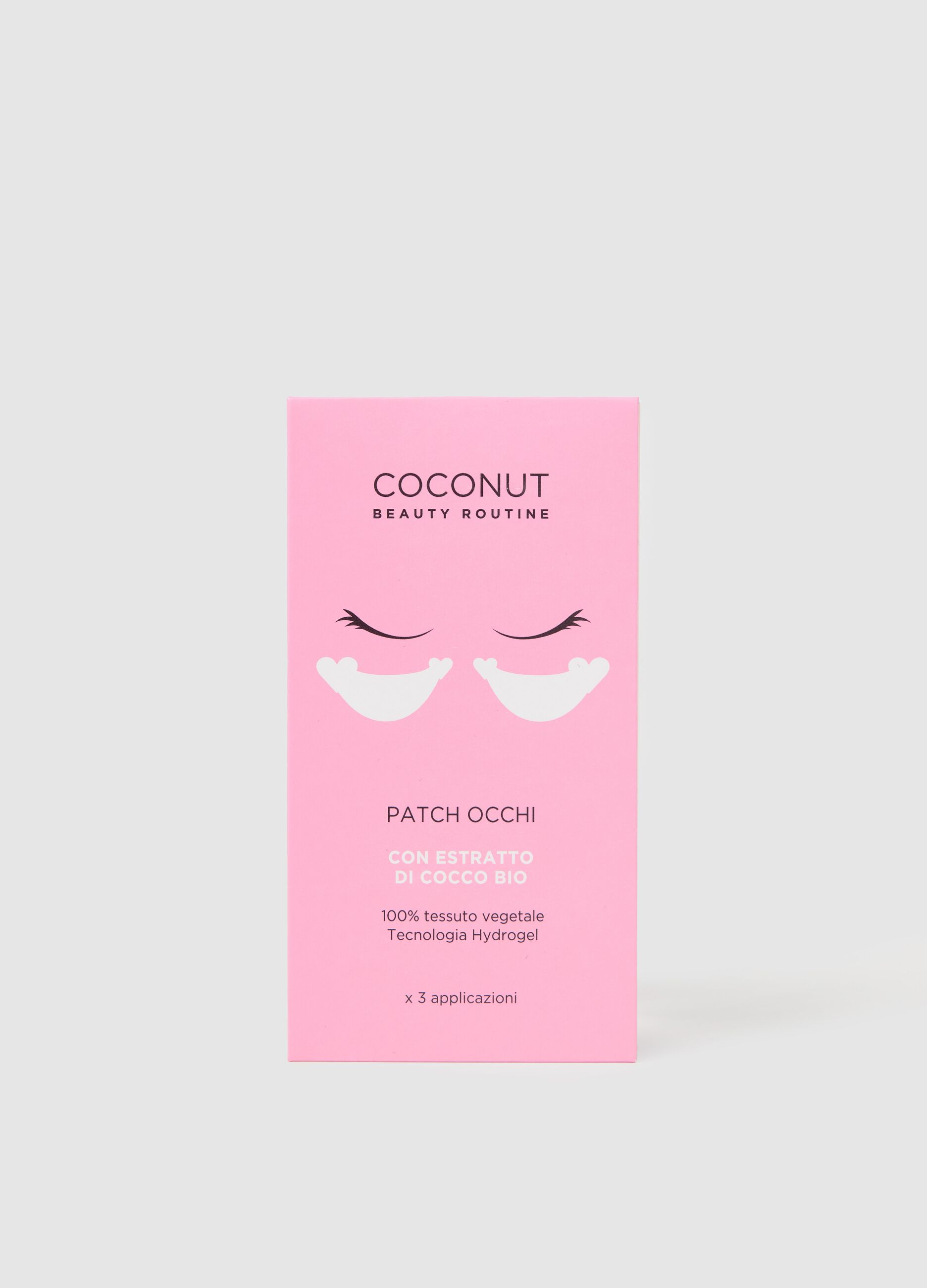 Eye patch with organic coconut extract