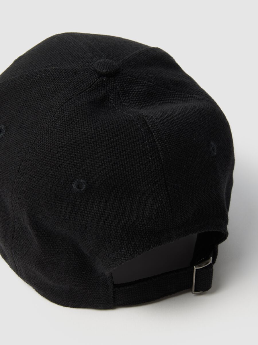 Cappello da baseball in puro cotone nero_2