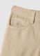 Girls' beige pure cotton cargo trousers regular fit_2