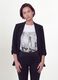 Black regular-fit blazer with lining and classic lapels_2