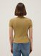 Fitted Yellow Stretch Cotton T-shirt_1