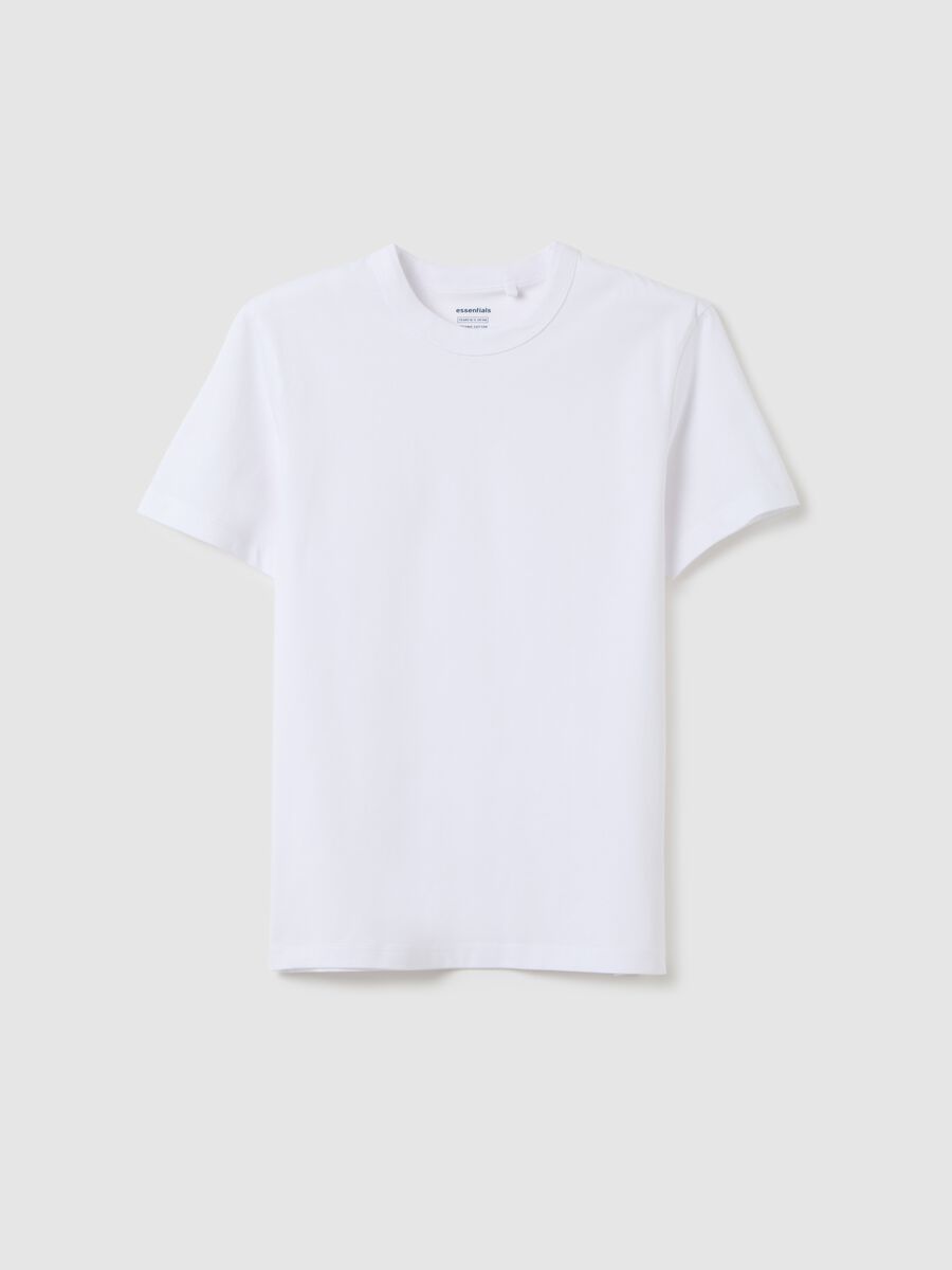OVS Kids White T-shirt in Pure Cotton_0