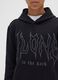 Boy's black pure cotton regular fit sweatshirt with writing_2