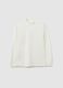 Boys' white long sleeve shirt in pure cotton regular fit_3