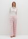 Pink Flannel Pyjama Trousers Regular Fit_0