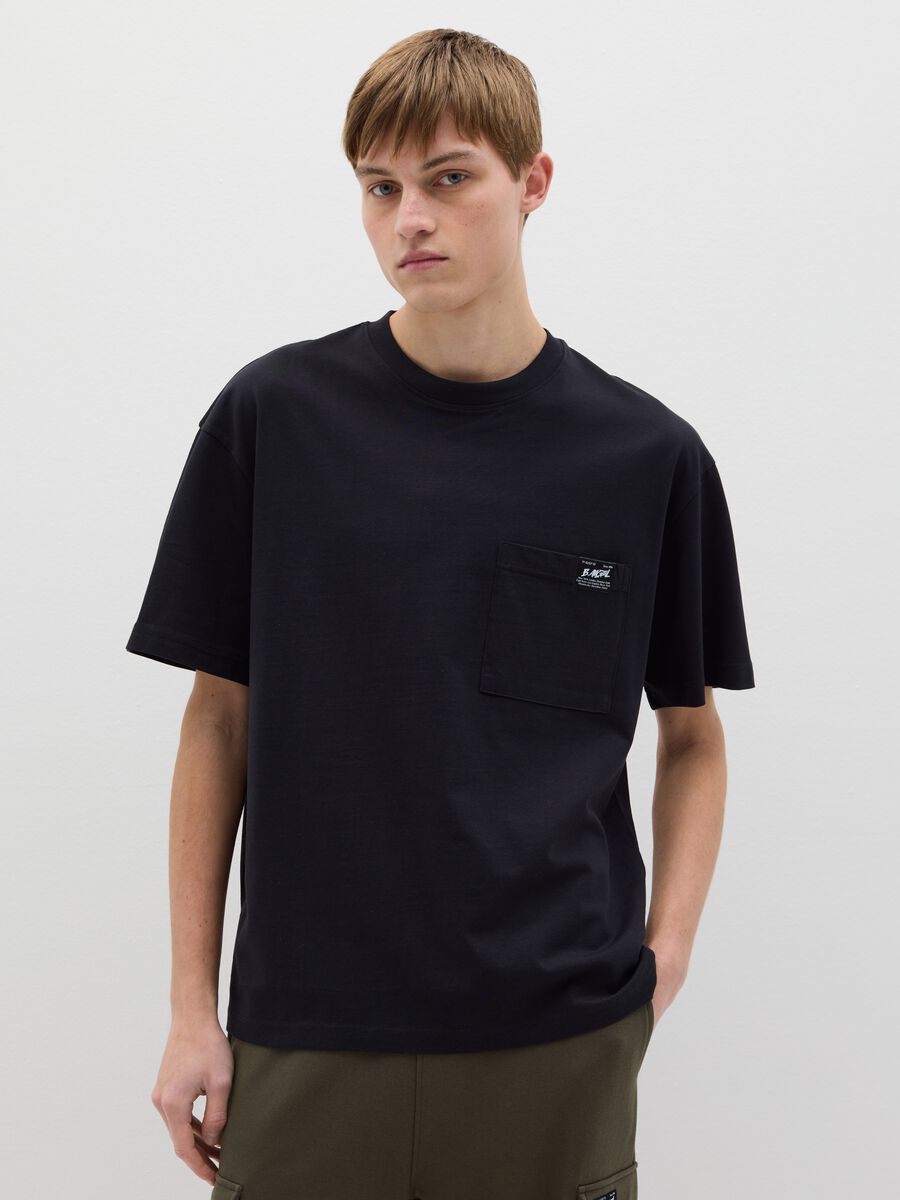 Cotton T-Shirt with pocket_0