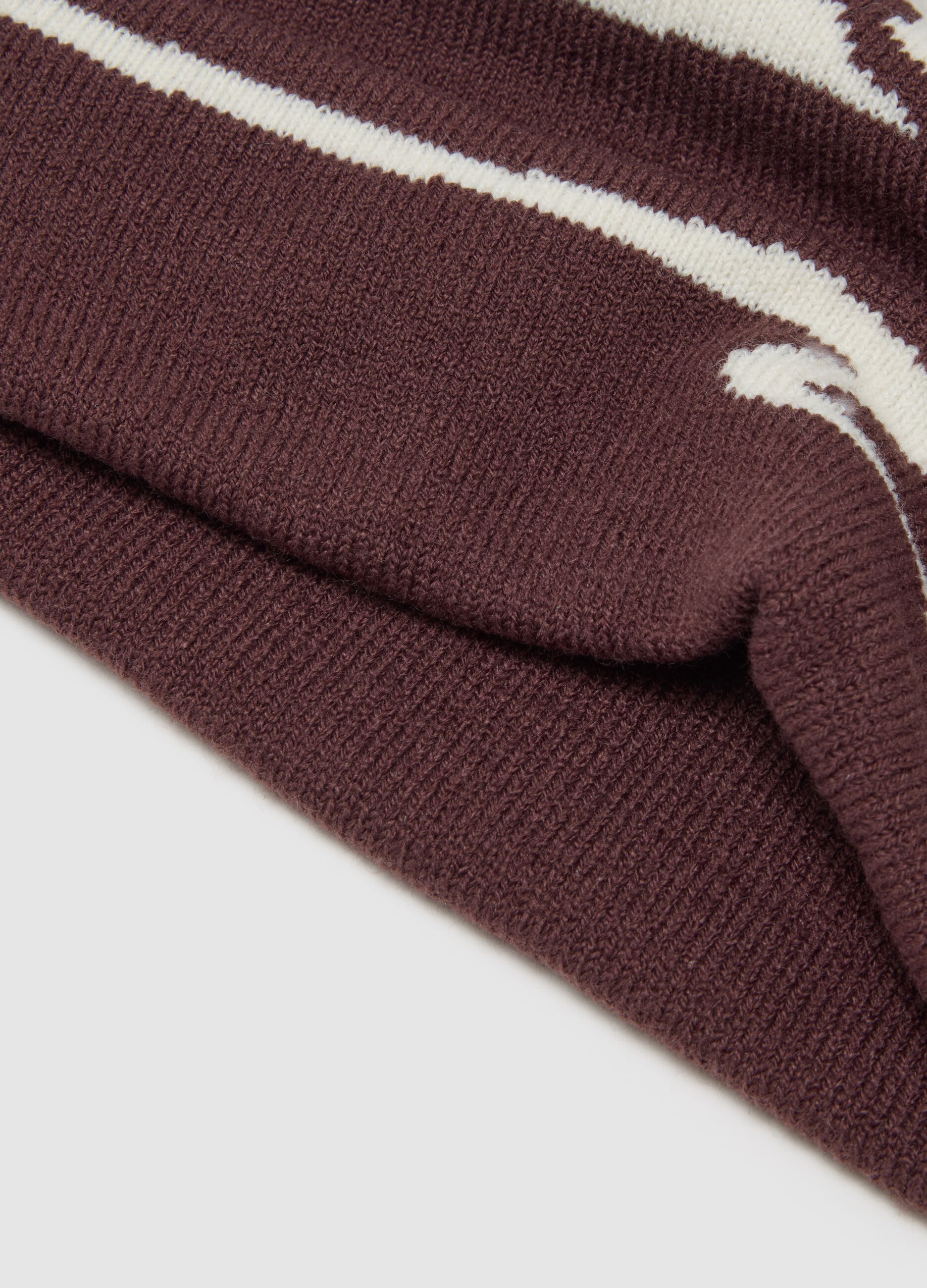 Jacquard Hat with Contrasting Graphic Pattern ALTAVIA WITH DEBORAH COMPAGNONI