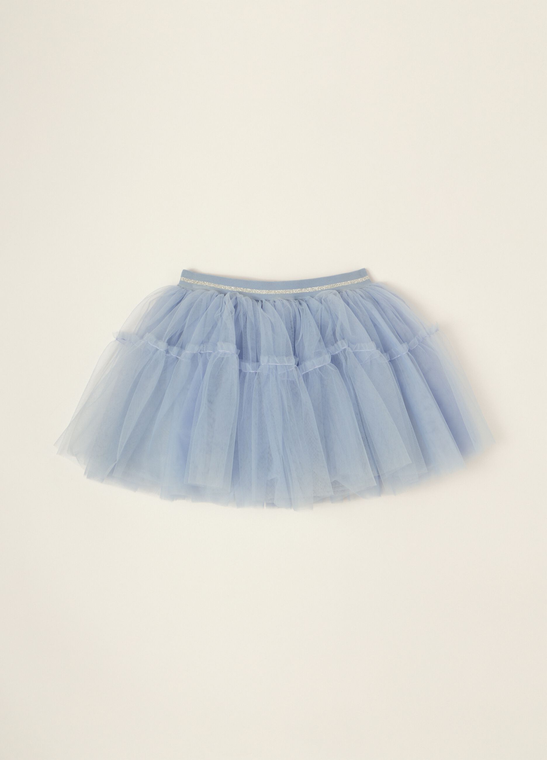 Blue tulle skirt for baby girl