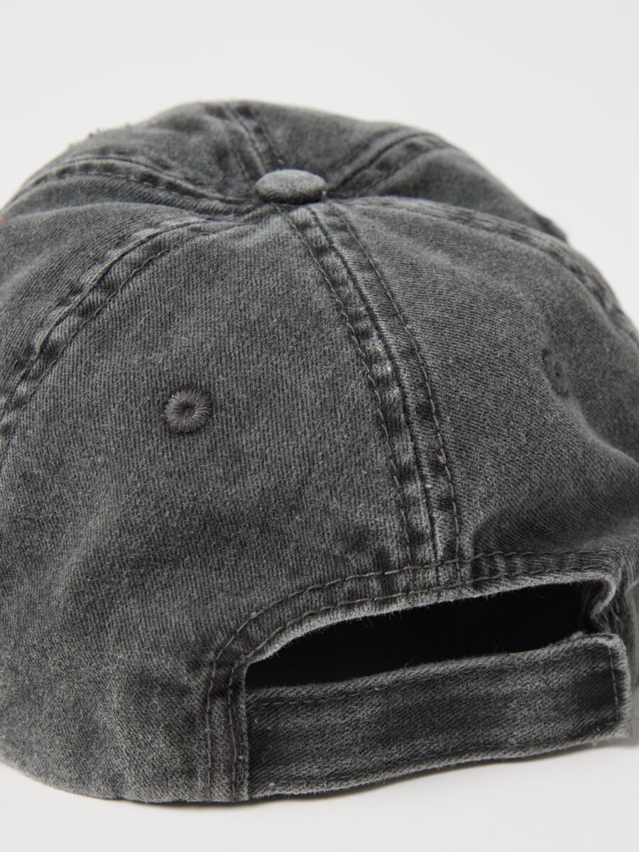 Distressed Washed Vintage Grey Cap_2