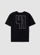 Black pure cotton short-sleeve T-shirt with Jeep slogan_5