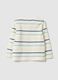 Long-sleeve pure cotton multicolour striped T-shirt_1