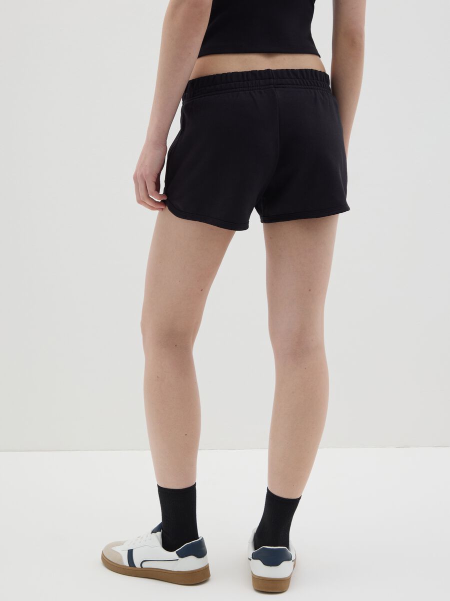 Women's black pure cotton top regular fit_3
